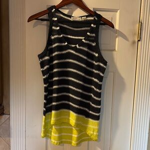 RD Style Black and White Sleeveless Tank Top